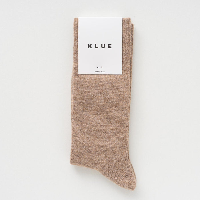 KLUE Merino Wool socks plain | Beige