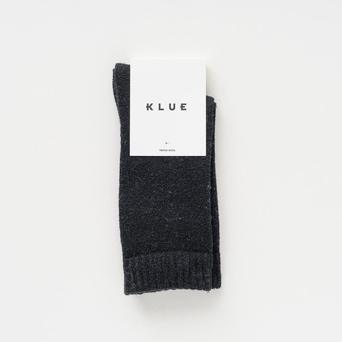 KLUE Merino Wool socks plain | Black