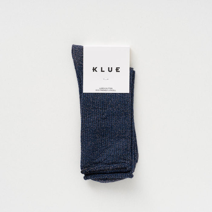 KLUE Glitter Lurex socks in eco-friendly Lyocell | Blue