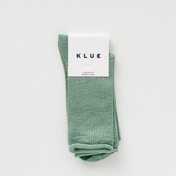 KLUE Glitter Lurex socks in eco-friendly Lyocell | Mint Green