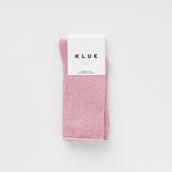 KLUE Glitter Lurex socks in eco-friendly Lyocell | Pink