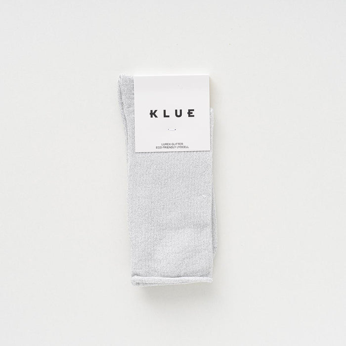 KLUE Glitter Lurex socks in eco-friendly Lyocell | White
