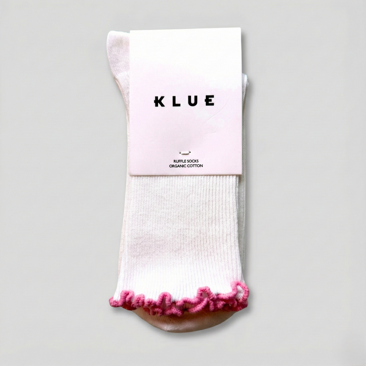 KLUE Organic Cotton Socks with Ruffles | Pink