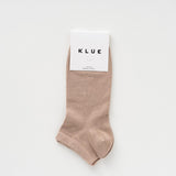 KLUE Ankle plain socks in Lyocell | Almond