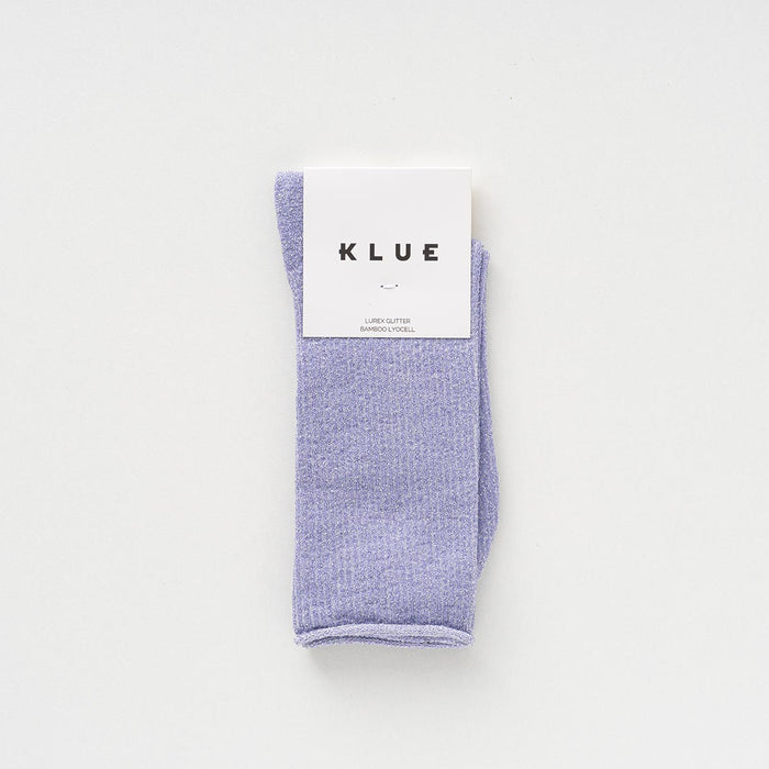 KLUE Glitter Lurex socks in eco-friendly Lyocell | Lilac